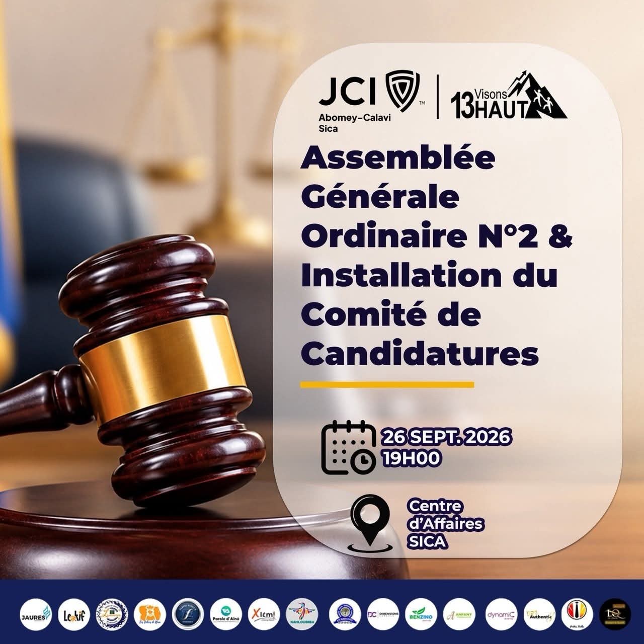 AGO N°2 & INSTALLATION DU COMITÉ DE CANDIDATURES