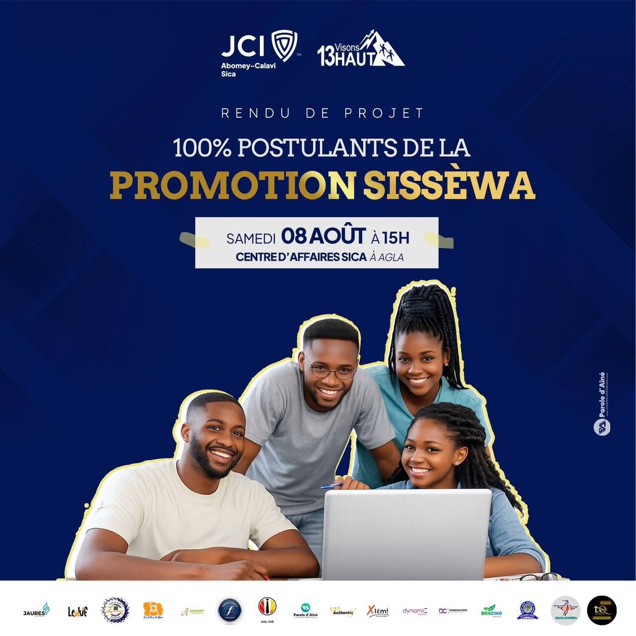 100% POSTULANTS DE LA PROMOTION SISSEWA